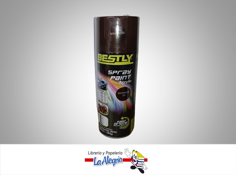 SPRAY ACRILICO 400ML MARRON MARCA BESTLY