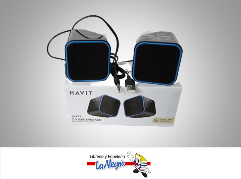 CORNETA SPEAKER USB AZUL SK473 MARCA HAVIT