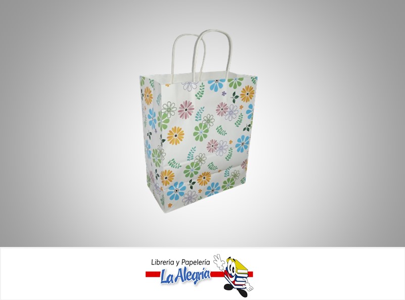 BOLSA DE REGALO MEDIANA 22X27X11CM MARCA S/M