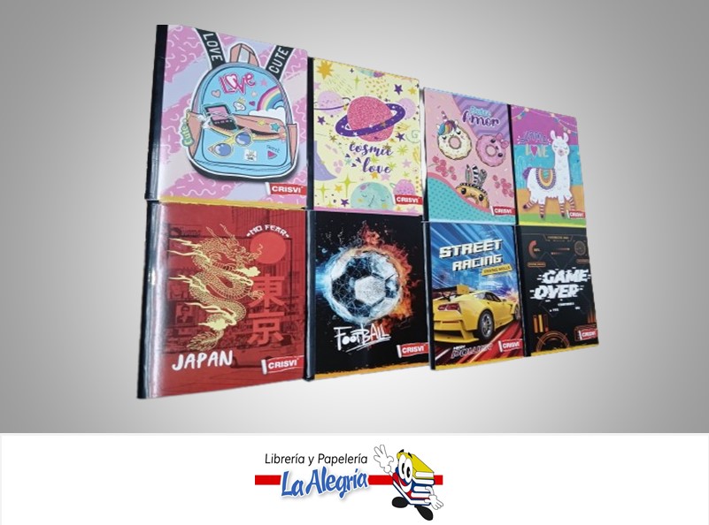 LIBRETA DOBLE LINEA 100 HOJAS MARCA CRISVI