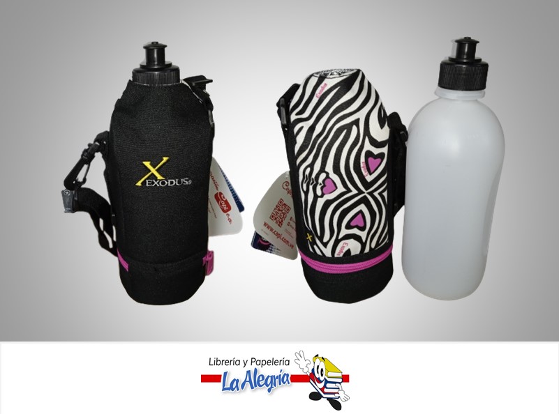 TERMO BOTELLA PLASTICA ZEBRA 098490 1 LITRO MARCA EXODUS