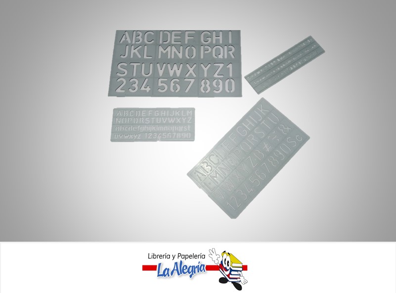 PLANTILLA DE LETRAS Y NUMEROS S02145 4 PIEZAS MARCA POINTER
