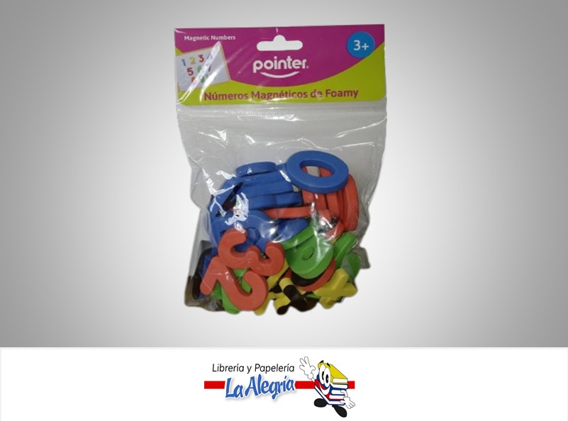 NUMEROS MAGNETICOS DE FOAMY ANC1953M MARCA POINTER