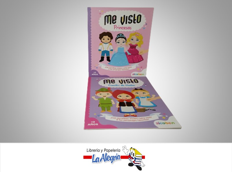 LIBRO DE ACTIVIDADES ME VISTO 2 TITULOS TEMATICA INFANTIL EDITORIAL SICOBEN