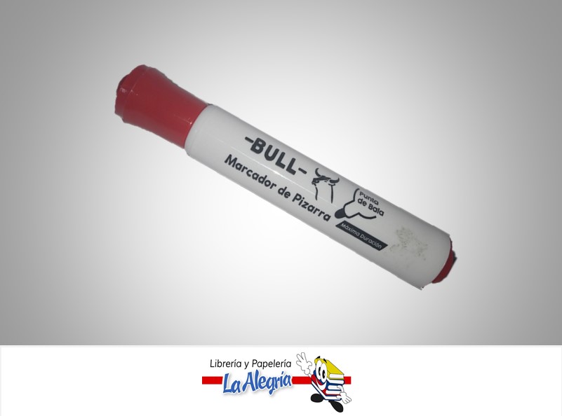 MARCADOR PARA PIZARRA ACRILICA ROJO UND MARCA BULL