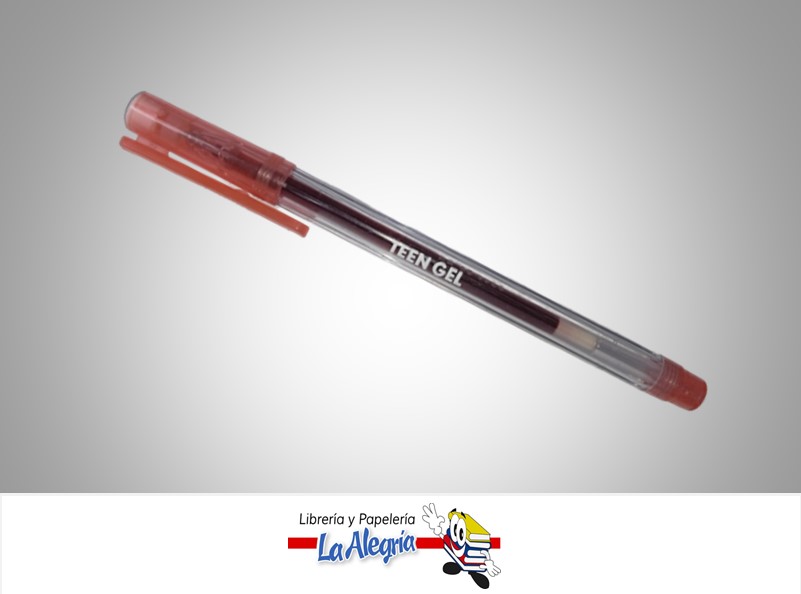 BOLIGRAFO GEL CON TAPA 0.6MM ROJO  UND MARCA OFIMAK