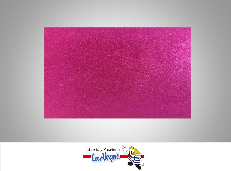 FOAMI ESCARCHADO 50X70CM FUCSIA UND MARCA S/M