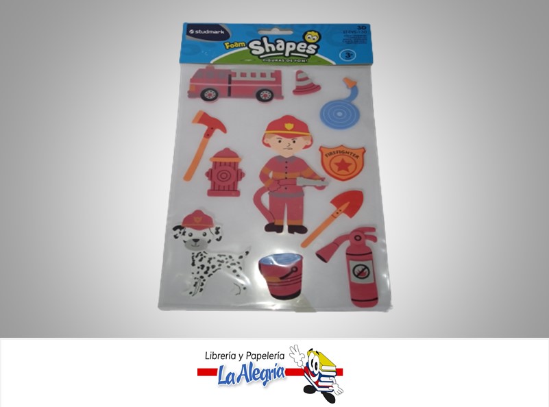 FIGURA FOAMI BOMBERO STEVS130  11 PZA MARCA STUDMARK