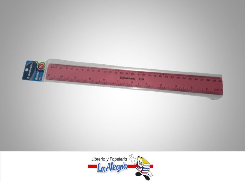 REGLA ACRILICA ST06157 30CM MARCA STUDMARK