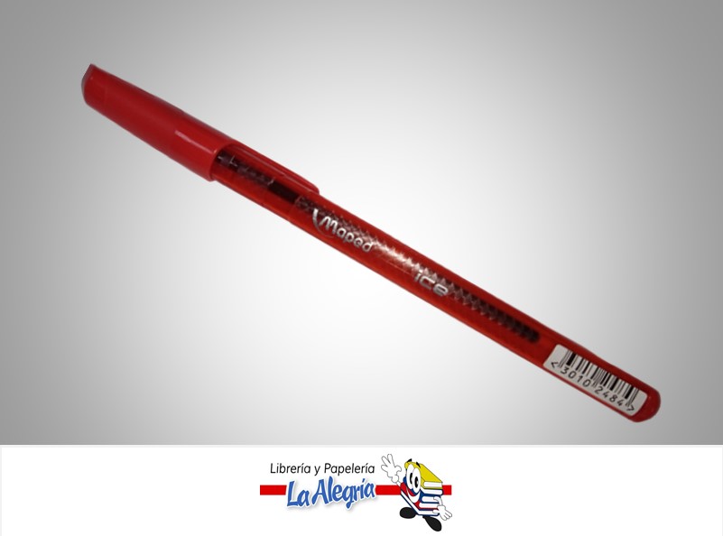 BOLIGRAFO ICE MEDIO ROJO UND MARCA MAPED