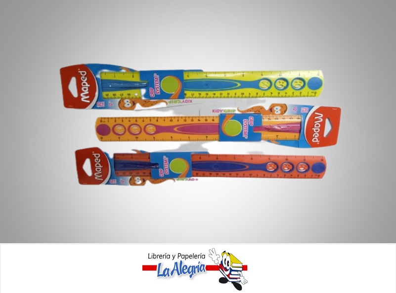 REGLA ANTIRRESBALANTE 30CM MARCA MAPED