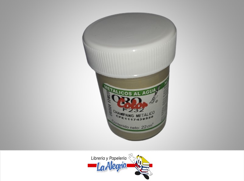 METALICO AL AGUA 22CC F232 CHAMPANG METALICO MARCA ORO COLOR