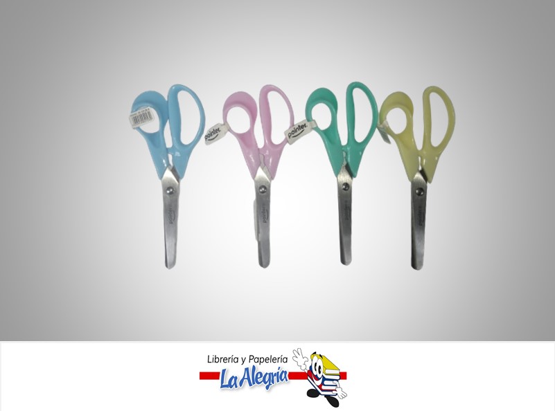 TIJERA ESCOLAR PUNTA ROMA SC221205; 5" COLORES PASTEL MARCA POINTER