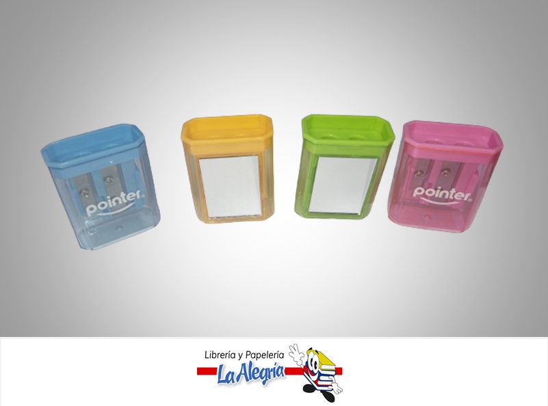 SACAPUNTA DOBLE CON DEPOSITO SH1807 CON ESPEJO MARCA POINTER