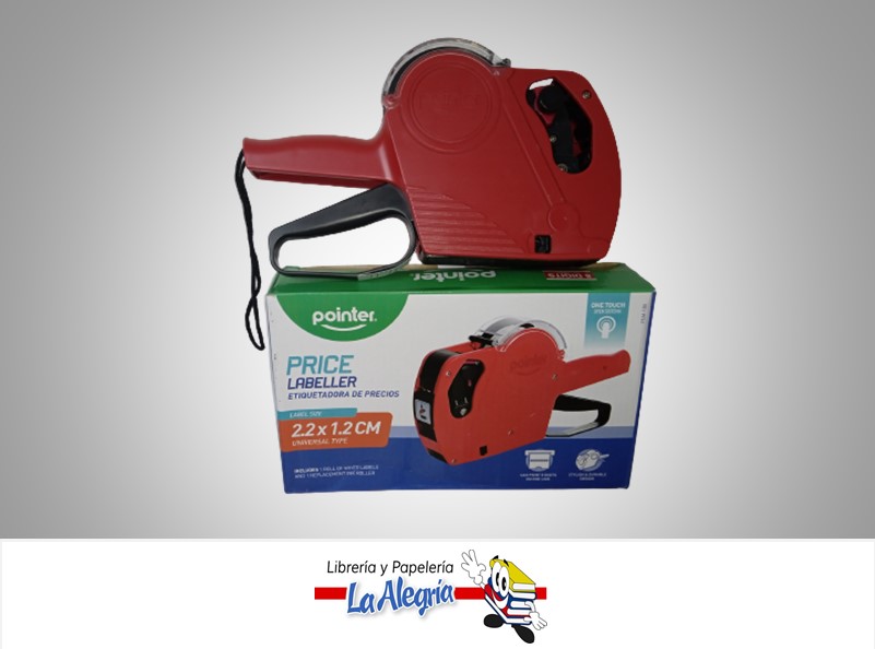 MAQUINA ETIQUETADORA DE PRECIOS PLM100 22X1.2CM MARCA POINTER