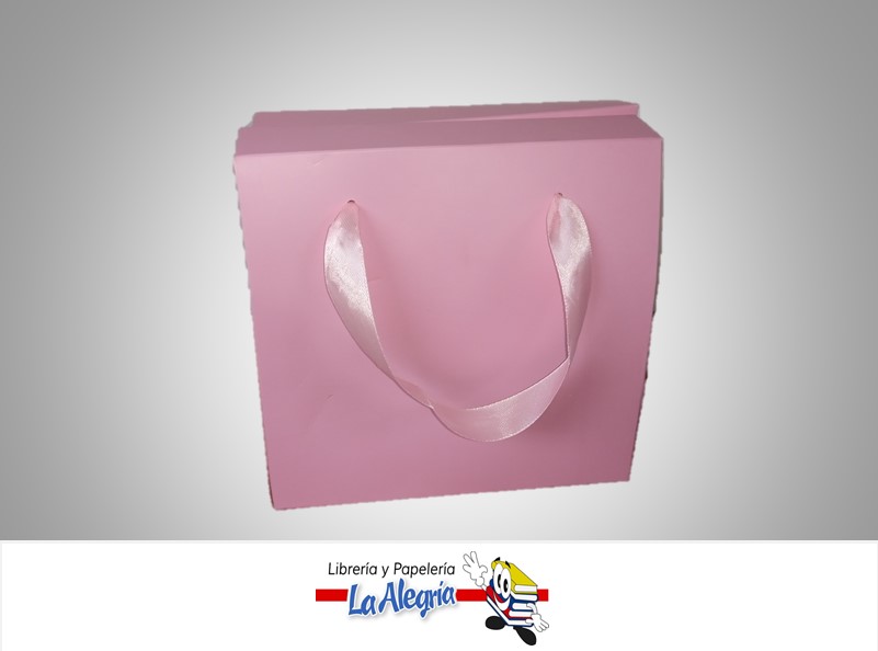 CAJA CARTON  9.5X10X7 CM ROSADO MARCA S/M