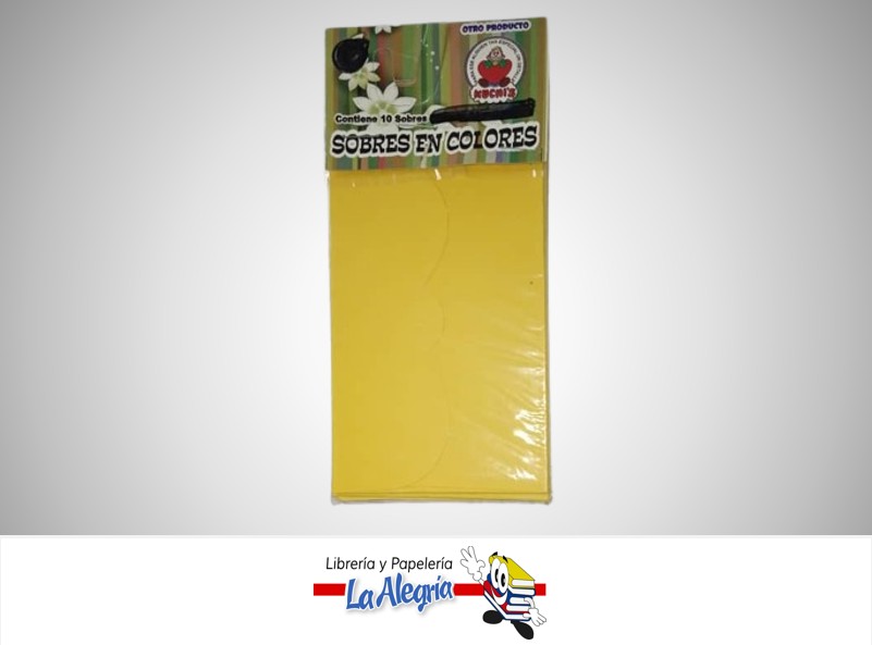 SOBRE E 10X7 CM MOSTAZA UND MARCA CROMO DISEÑOS