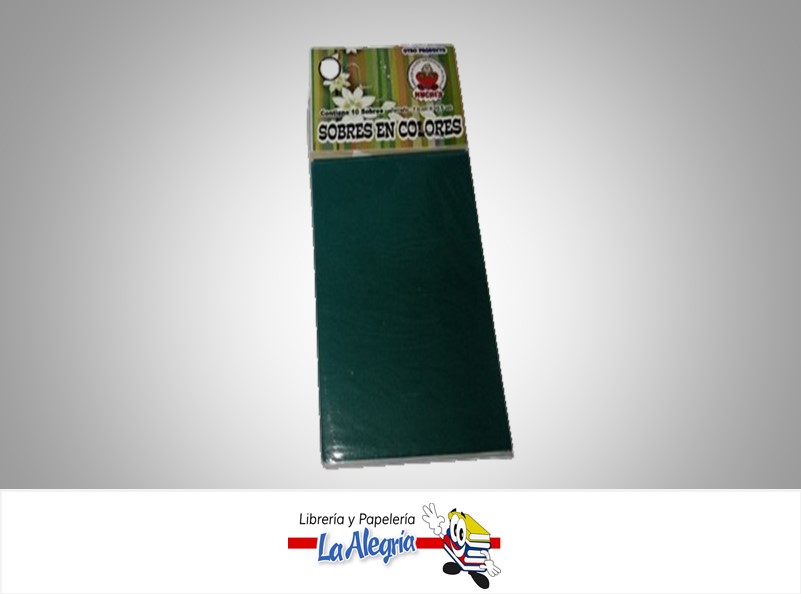 SOBRE I 20X9.5 CM TURQUESA UND MARCA CROMO DISEÑOS