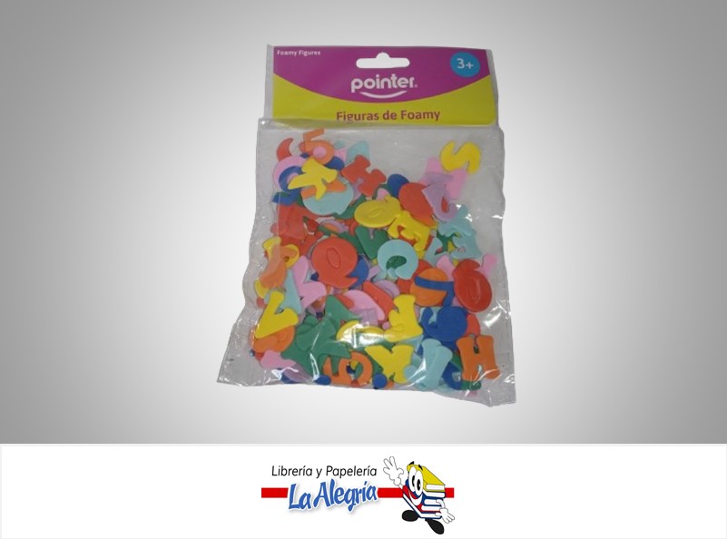 FIGURA DE FOAMI ADHESIVA LETRAS Y NUMEROS FM009 MARCA POINTER