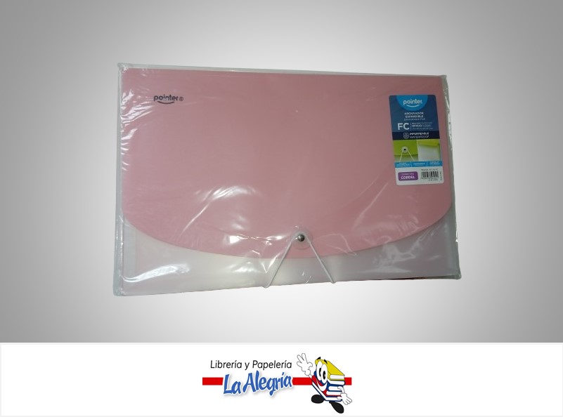 ARCHIVADOR HORIZONTAL EXPANDIBLE 5 DIVISIONES OFICIO CON CORDEL MARCA POINTER