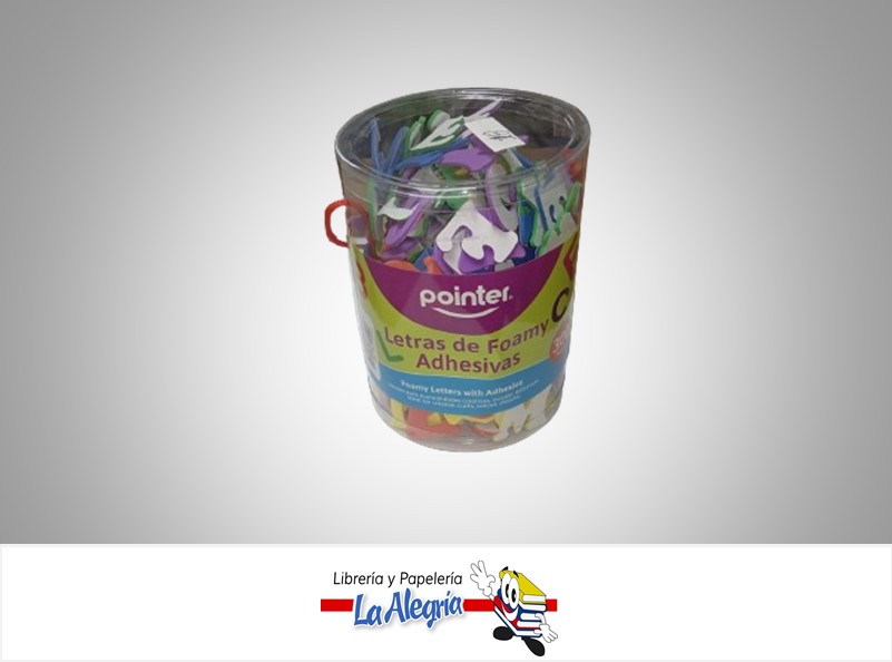 FIGURA FOAMI ANC1650; 300PZ LETRA SURTIDO MARCA POINTER