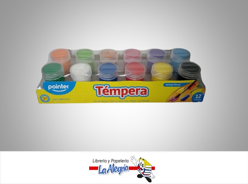 TEMPERA TPC20T 12 COLORES 20ML C/U MARCA POINTER