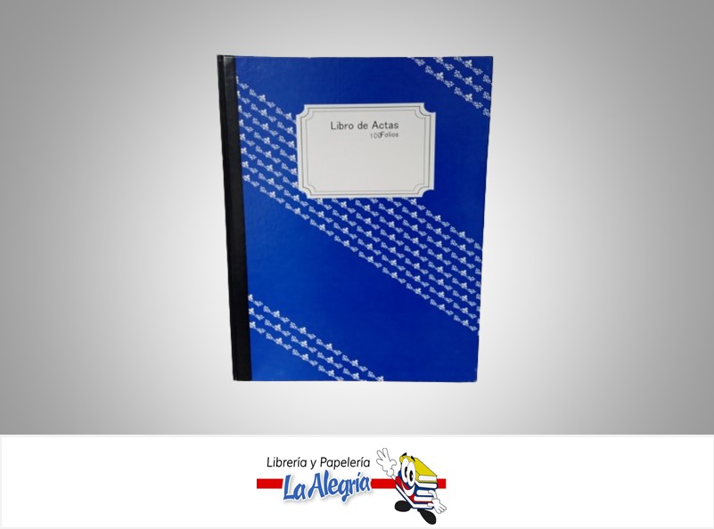 LIBRO DE ACTAS 100 FOLIOS MARCA MR. BOBINA