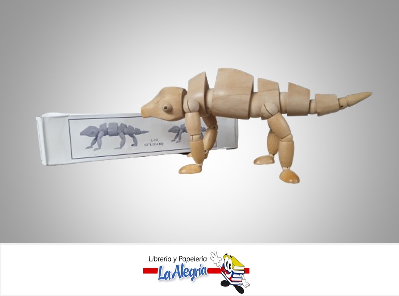 MANIQUI LAGARTIJA MADERA (COD 295) 12'' UND MARCA S/M