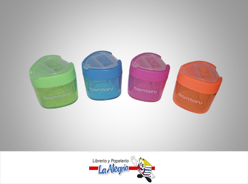 SACAPUNTA CON DEPOSITO PLASTICO DOBLE  MARCA BAMBARY