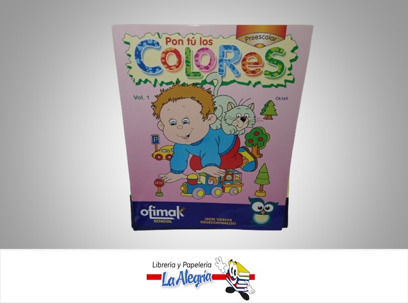 BLOCK PON TU LOS COLORES VOL.1 ROSA PRESCOLAR MARCA OFIMAK