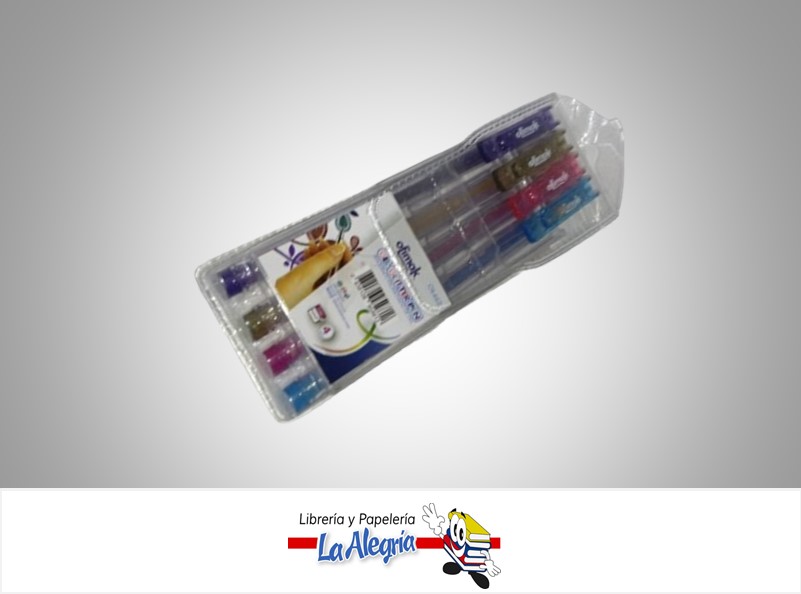 BOLIGRAFO GEL 1MM 4 COLORES MARCA OFIMAK