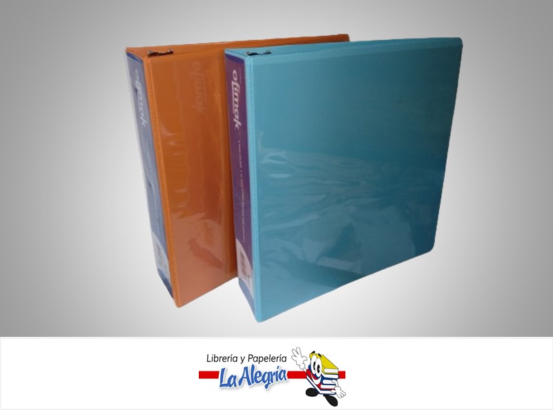 CARPETA 3 AROS 2" COLORES NEON MARCA OFIMAK
