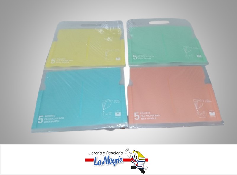 ARCHIVADOR EXPANDIBLE PLASTICO 7806992606 CON LIGA CARTA 5 DIVISIONES MARCA MERLETTO