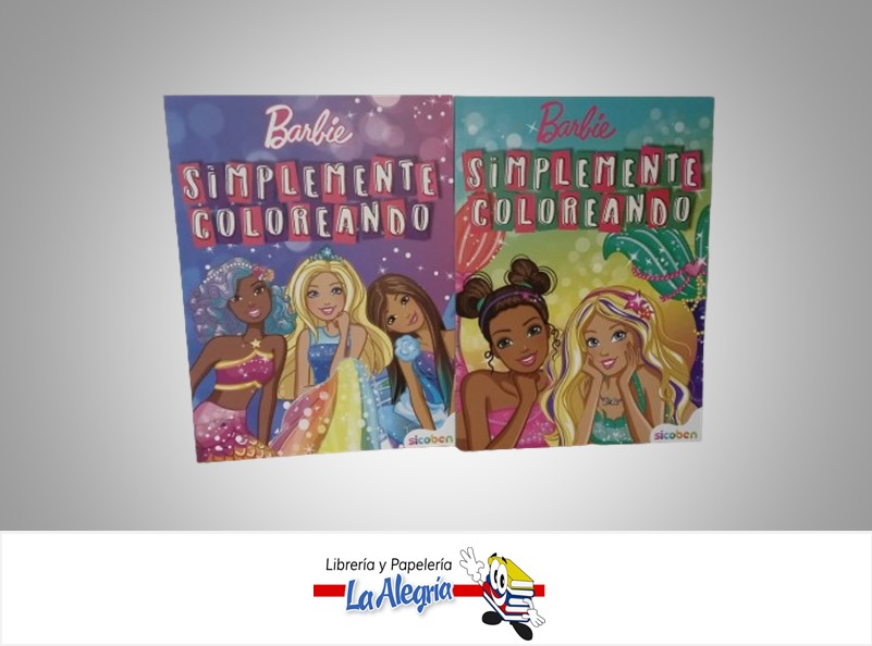 LIBRO DE ACTIVIDADES SIMPLEMENTE COLOREANDO CON BARBIE MARCA SICOBEN