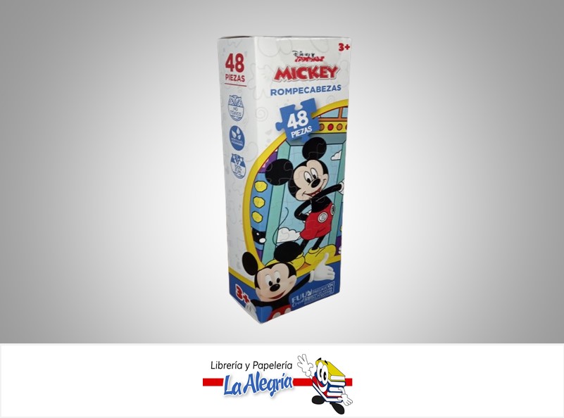 ROMPECABEZA RECTANGULAR MICKEY MOUSE 48 PZA MARCA FUUN