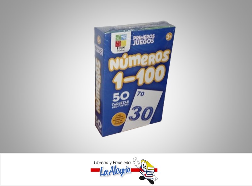 NUMEROS 1-100 PRIMEROS JUEGOS COG0014779; 50 PZA MARCA FUUN