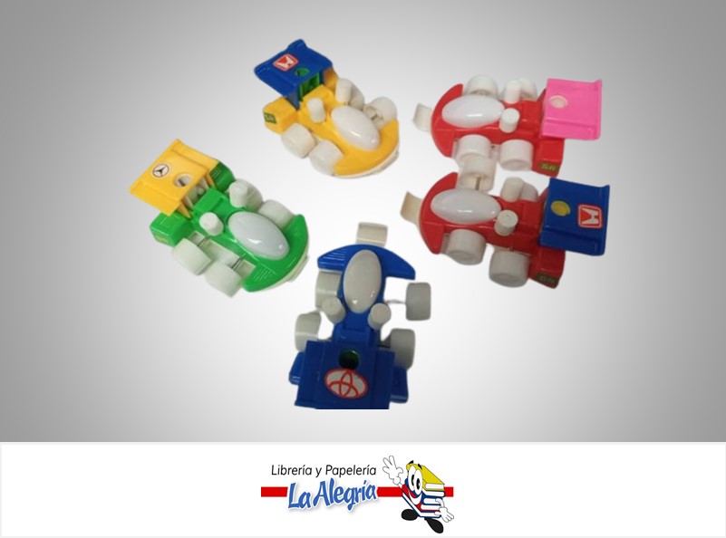 SACAPUNTA PLASTICO MOTIVO FORMULA 1, SPF-50 COLORES SURTIDOS MARCA ITECA