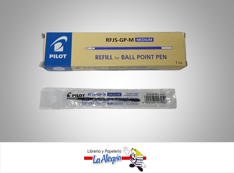 REPUESTO BOLIGRAFO RFJ-GP-M MEDIO AZUL UND MARCA PILOT
