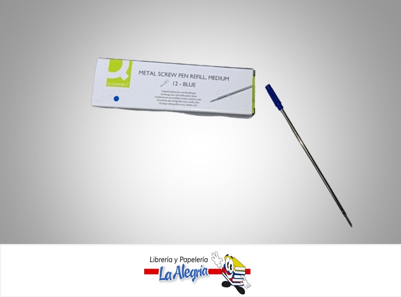 REPUESTO BOLIGRAFO KF21741 MEDIO AZUL UND MARCA Q-CONNECT