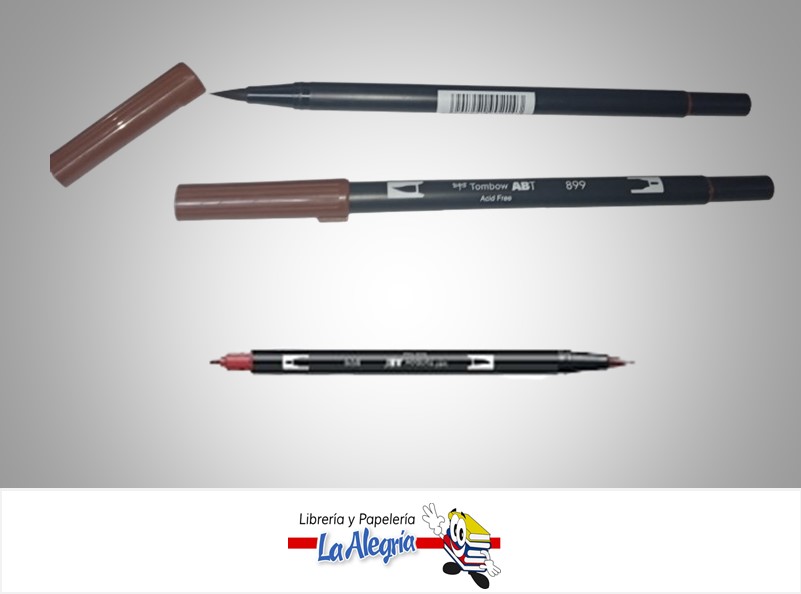MARCADOR DOBLE PUNTA ABT 899 LIBRE DE ACIDO UND MARRON UND MARCA TOMBOW