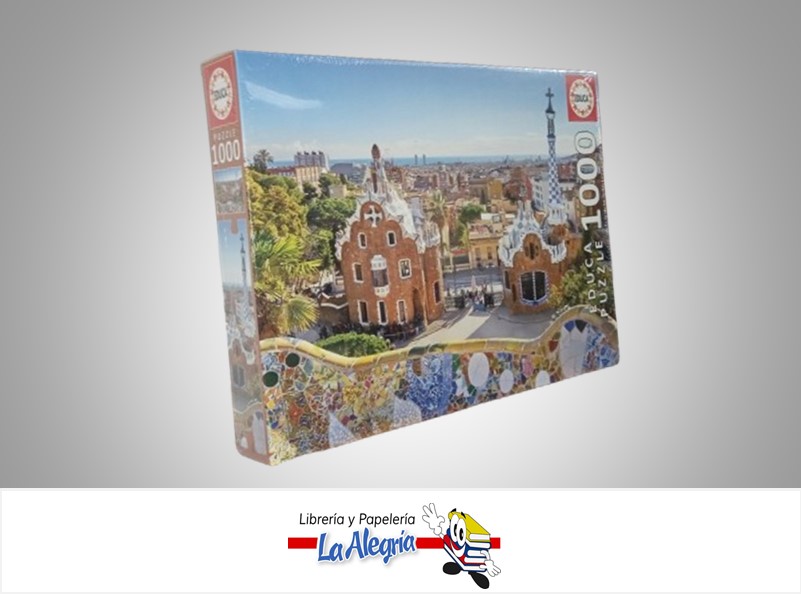 ROMPECABEZA VISTA DE BARCELONA DESDE EL PARQUE GUELL 17966; 1000 PZ MARCA EDUCA
