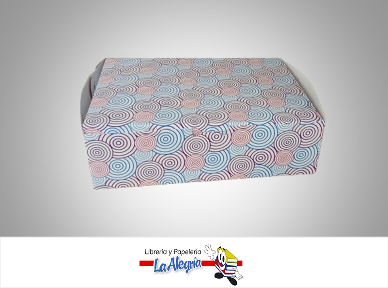 CAJA DE REGALO TOSCANA N°3 PSICHE SIN VISOR TIPO B 7X15.5X18 CM CIRCULOS MARCA PRESTO PACK