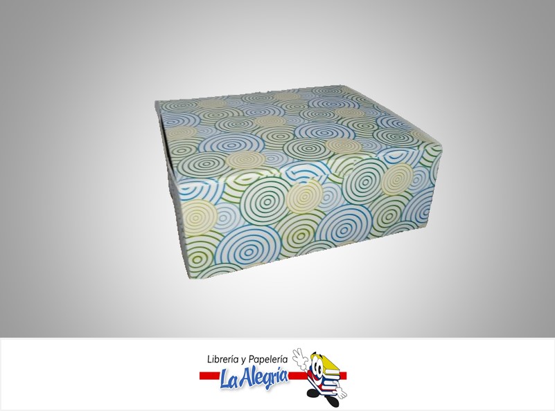 CAJA DE REGALO TOSCANA N°3 PSICHE SIN VISOR TIPO A 7X15.5X18 CM CIRCULOS MARCA PRESTO PACK