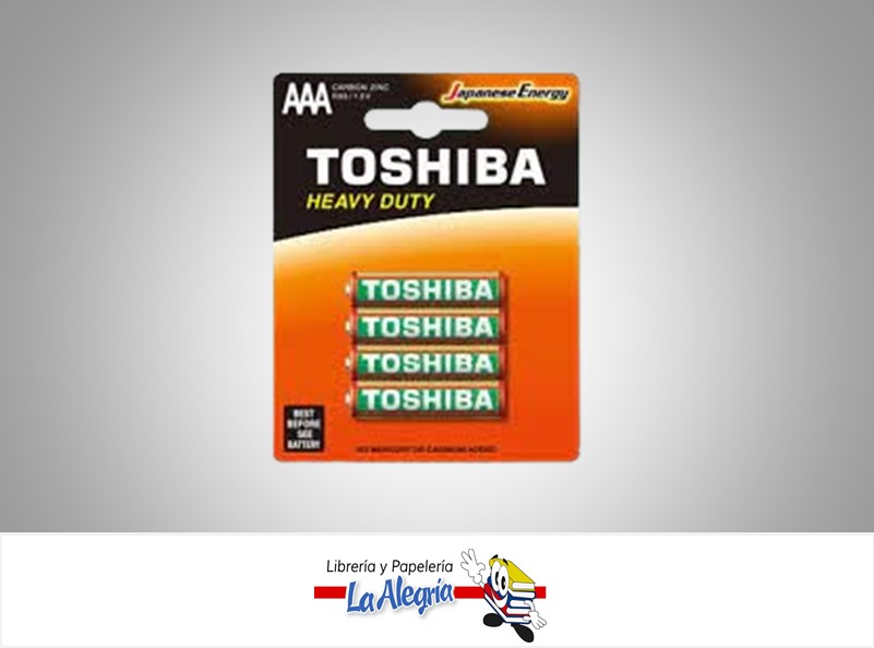 PILA AAA 1,5V SUPER HEAVY DUTY SET 4UND MARCA TOSHIBA