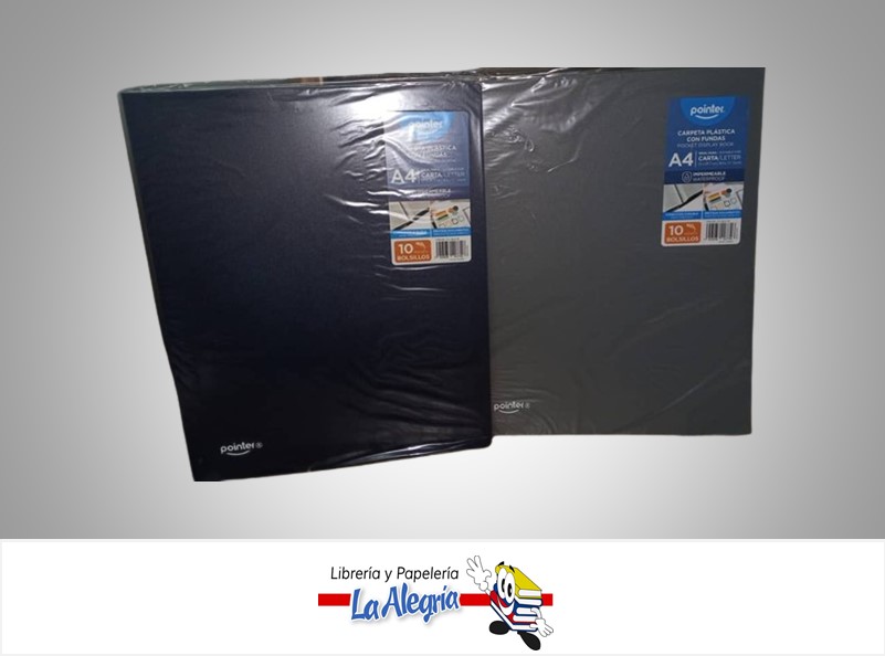 CARPETA CATALOGO  A4 10 HOJAS REF FL1-34-2-10 MARCA POINTER