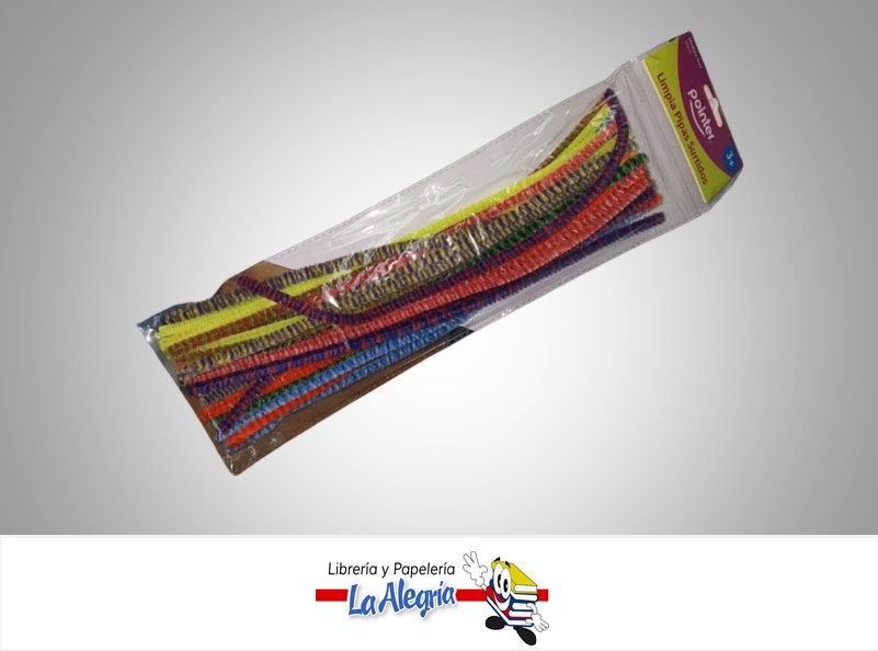 CHENIL SURTIDO RM-003 30CM MULTICOLORES PAQ 20 UND MARCA POINTER