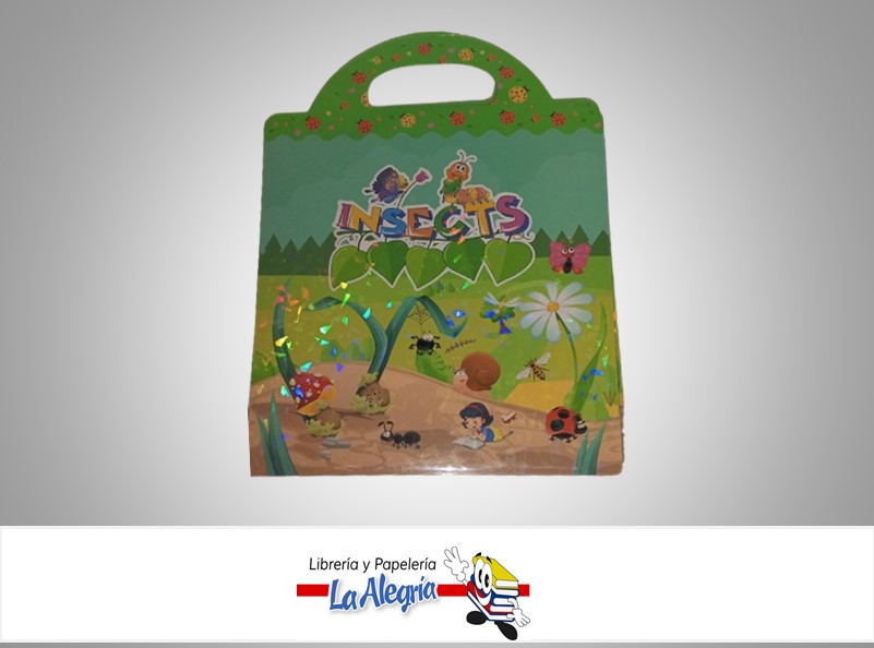 BLOCK APRENDIZAJE INSECTOS CON CALCOMANIAS