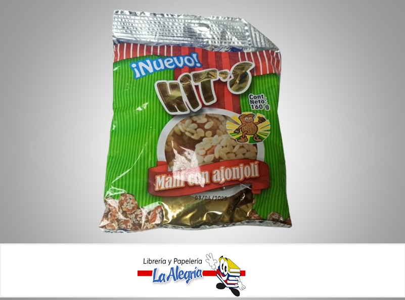 MANÍ CON AJONJOLÍ 160G MARCA HIT´S