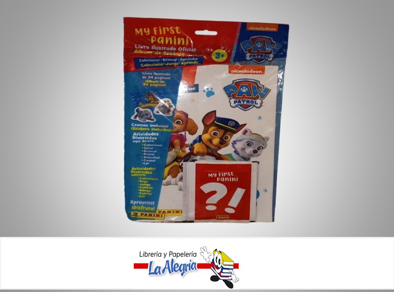 ALBUM Y BARAJITAS KIT PAW PATROL MARCA PANINI