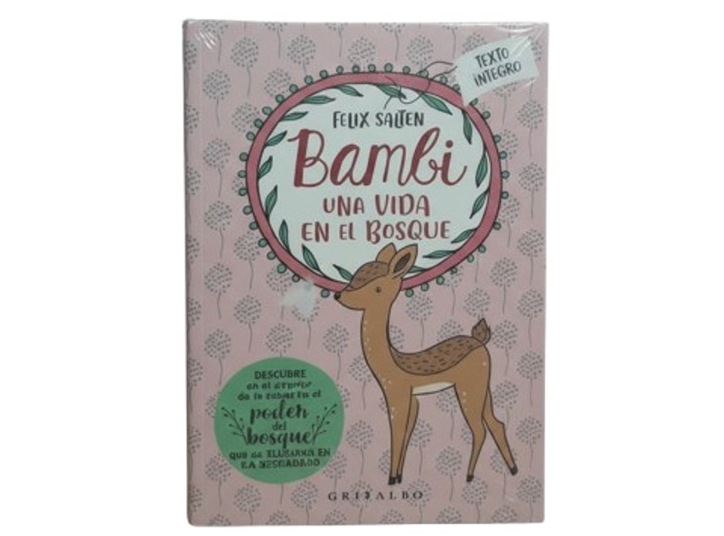 BAMBI UNA VIDA EN EL BOSQUE TEMATICA NOVELA CLASICA AUTOR FELIX SALTEN EDITORIAL OCEANO GRIBAUDO